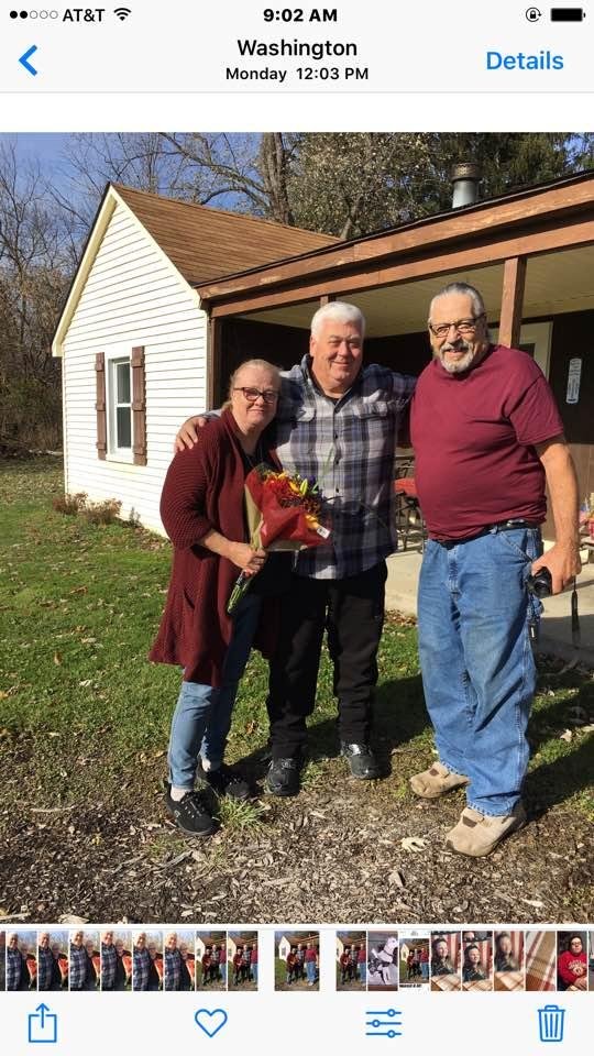 My new Brother-in-law Doug and his son Brian who didn’t get in the picture yet, are great guys.
