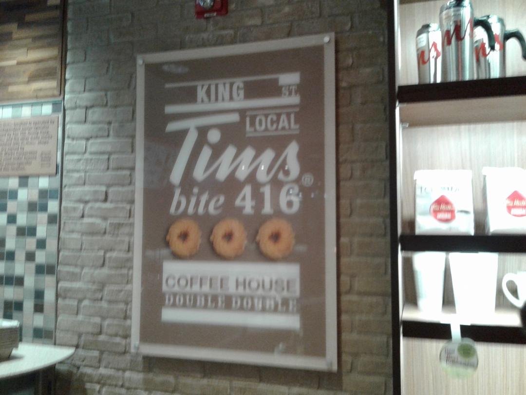 One of my latest stop overs at Tim's , down on King St.West ( The Lower Don)