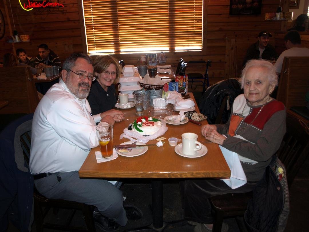This weekend we celebrated Loraine McCartney's 90th birthday at the Texas Roadhouse in Grand Forks.