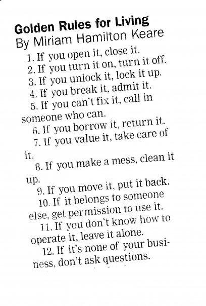sage advice never goes out of date