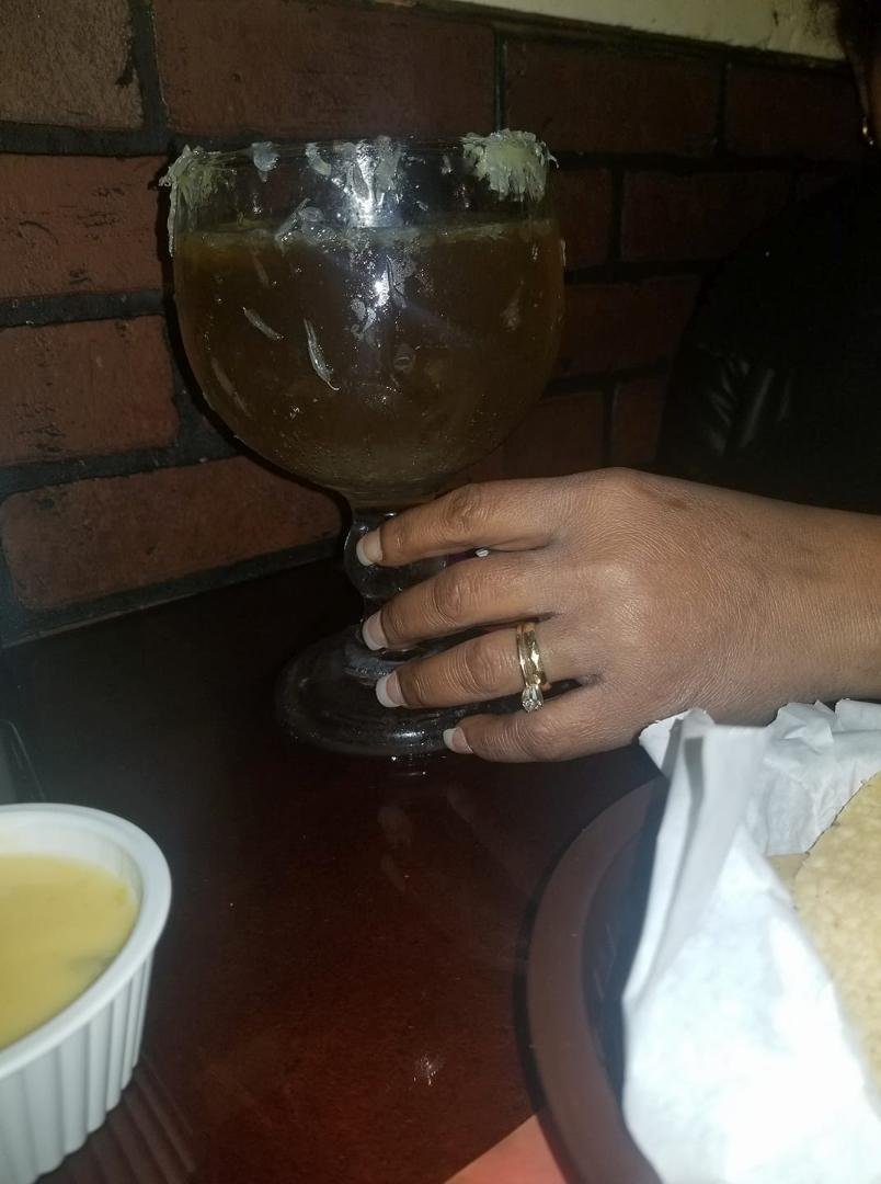 One sloppy beer for the Mrs.