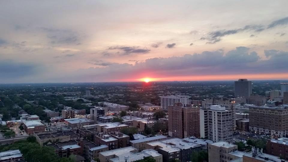 Sunset from the balcony!