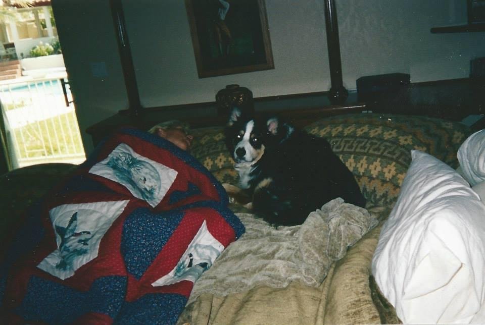 Ozzie sleeping with my mom