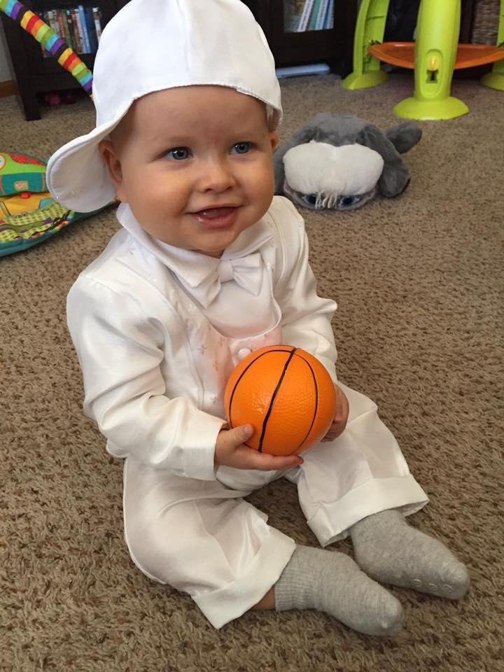 Baptism day for Frank Joseph Docksey V. I call him "Quint"