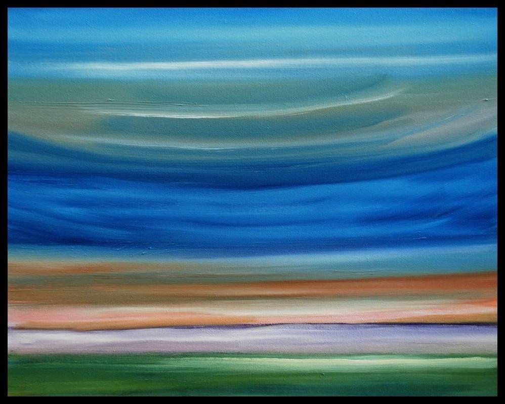 Third reworking on this same canvas. I think I finally got something I liked going. Johnny O