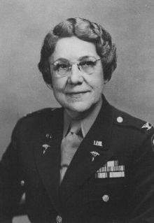 On July 9, 1947, in a ceremony held at the Pentagon in Arlington, Virginia, General Dwight D. Eisenhower appoints Florence Blanchfield to be a lieutenant colonel in the U.S. Army and superintendent of the Army Nursing Corps