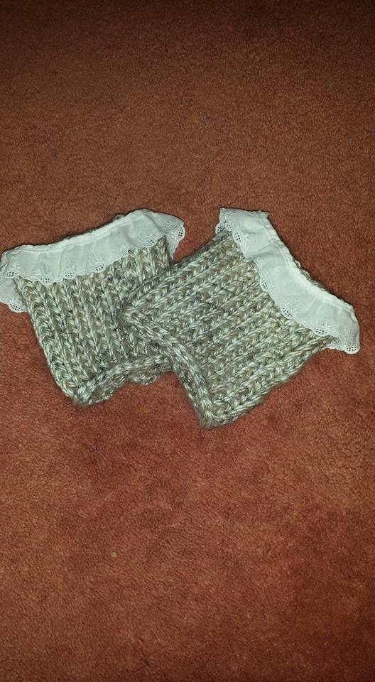 Made my first boot socks. So, what do you think? Doing a little experimenting.