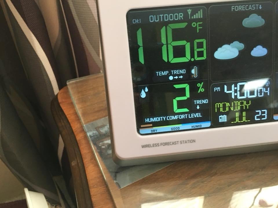 It is a dry heat