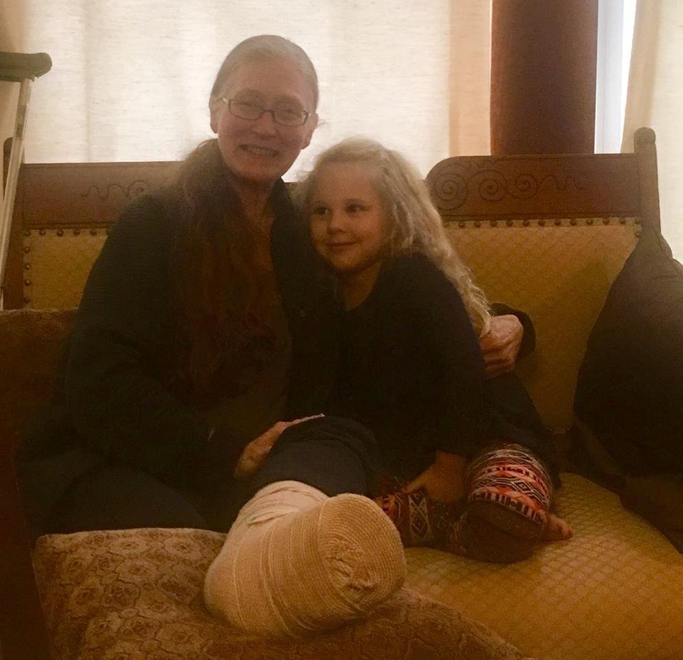 Feeling Blessed with my grandgirl T, sister Karen C & P ♥