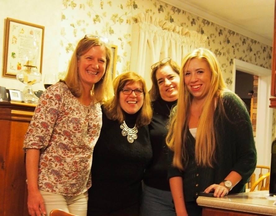 Christmas 15? Suzy, Mell, Becca and Mimi.