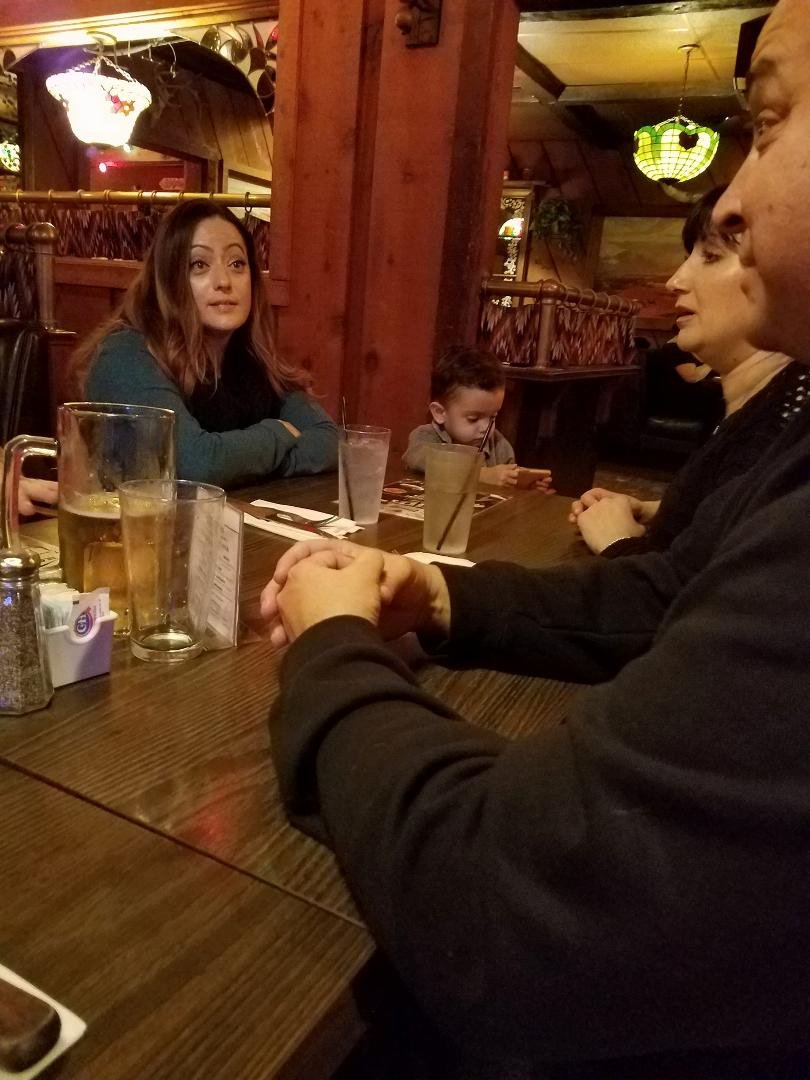 Dinner last night Jeanette,Karina,Elijah and James!