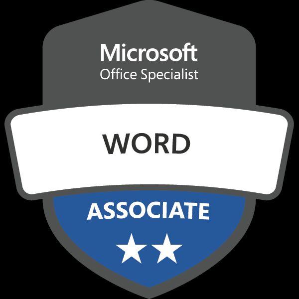 Earned a new Microsoft Office Specialist certification today :).