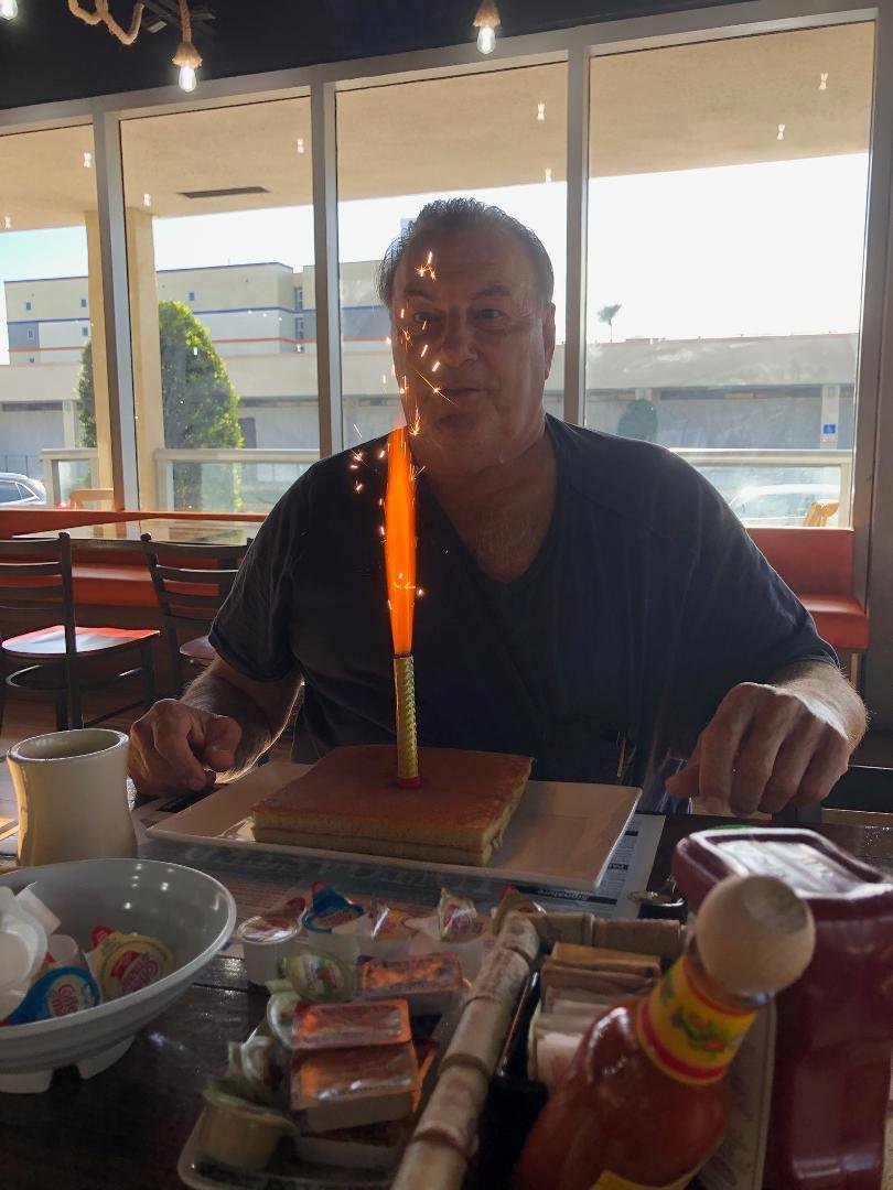 Well my friend six ball rich and we don't call him that because he has six balls it's because he is a excellent pool player in the game of 6 ball. Anyway he just invited me to breakfast at my favorite Square Pancake Breakfa