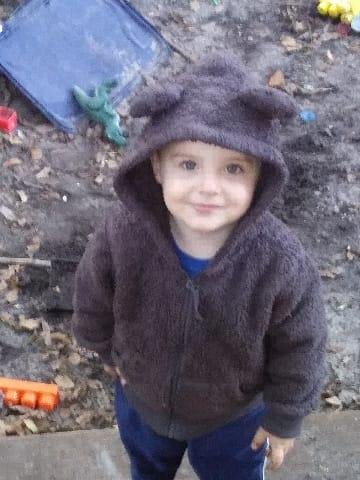 Grandson Dustin looking cute as ever. Gotta love them.