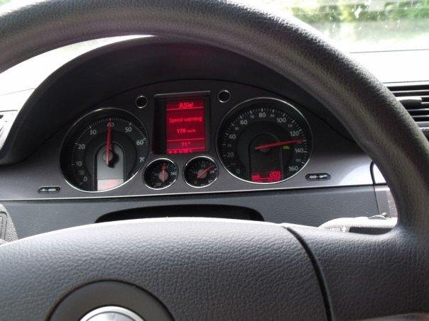 Goin' fast !!!       [on the Autobahn in Jason's Passat ] (summer 2009)