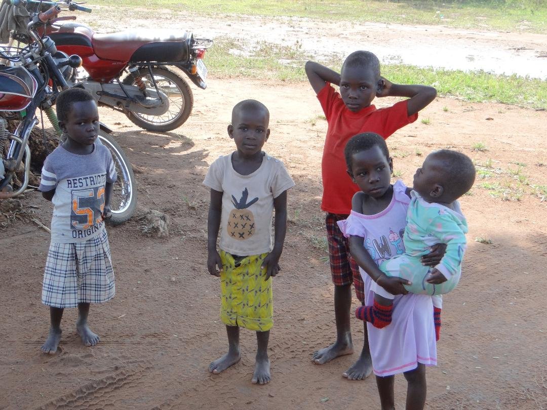 Children outside the church where my wife, Nanci, and I are training pastors and church leaders in Uganda.