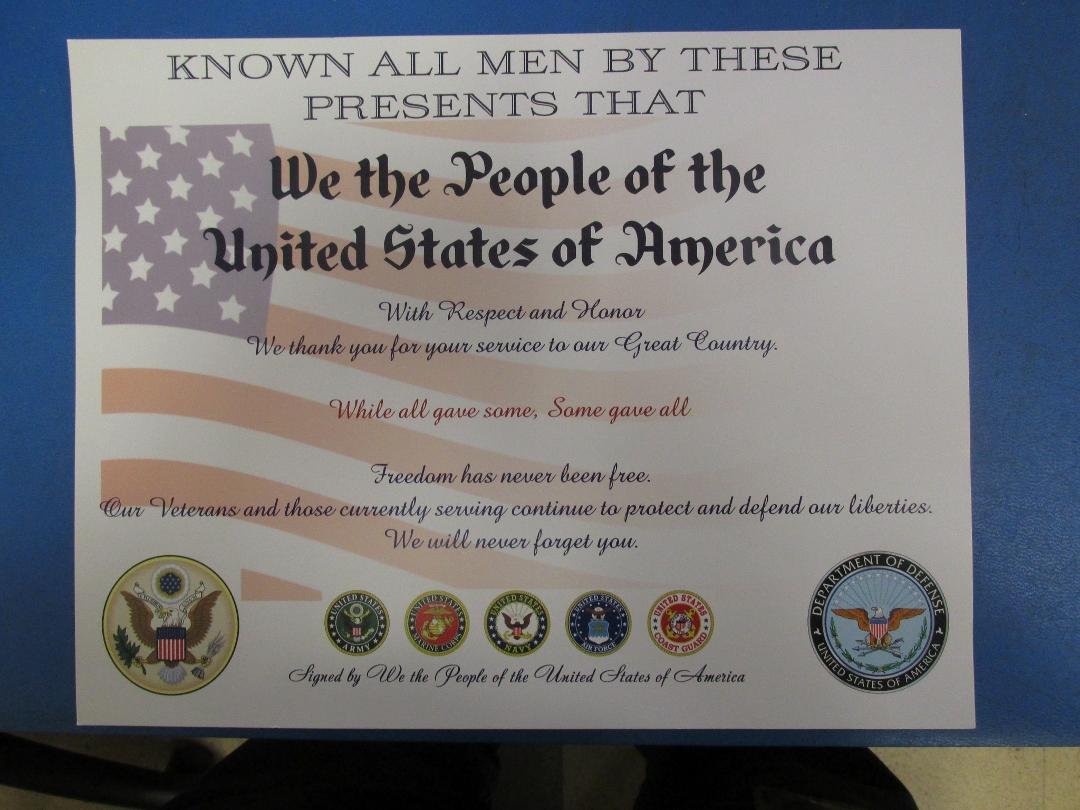 HAPPY VETERANS DAY
