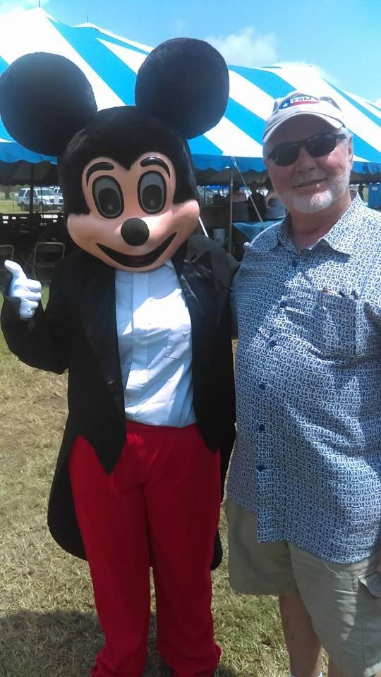 Mickey and I are hanging out at the Shrimporee in Aransas Pass