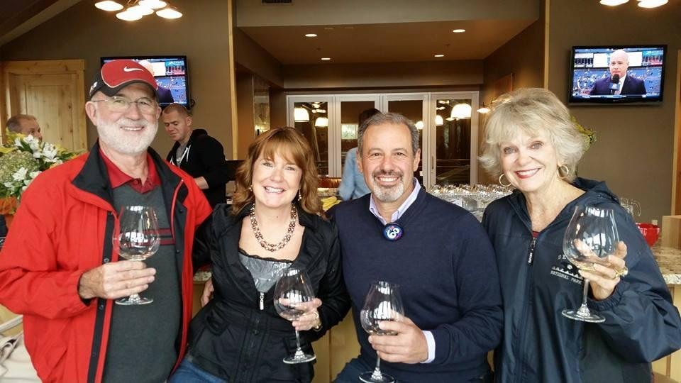 Wine tasting today for a 60th birthday party. We are at Hawks View Cellars in Sherwood, Oregon