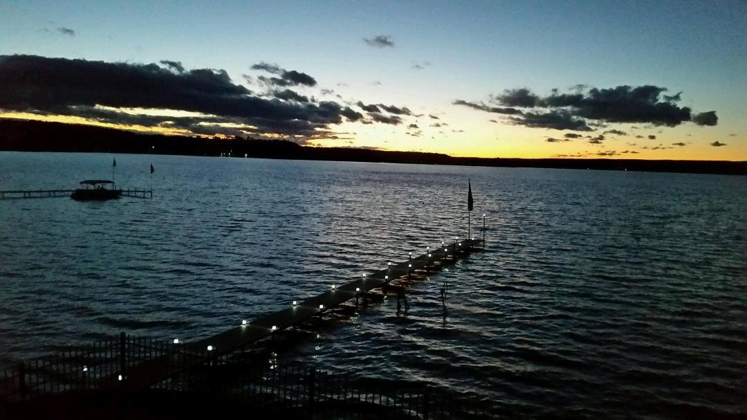 Saratoga  lake**last night at Karen's &  Carl's house