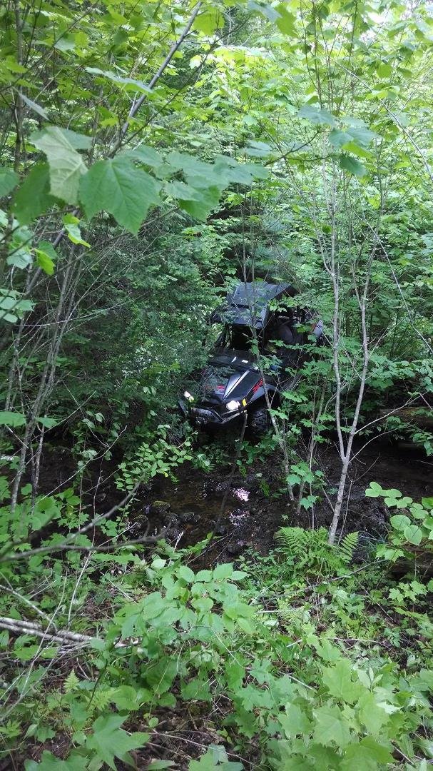 Rode 420 miles on rough but beautiful trails and woods on 159 square miles in Canada.