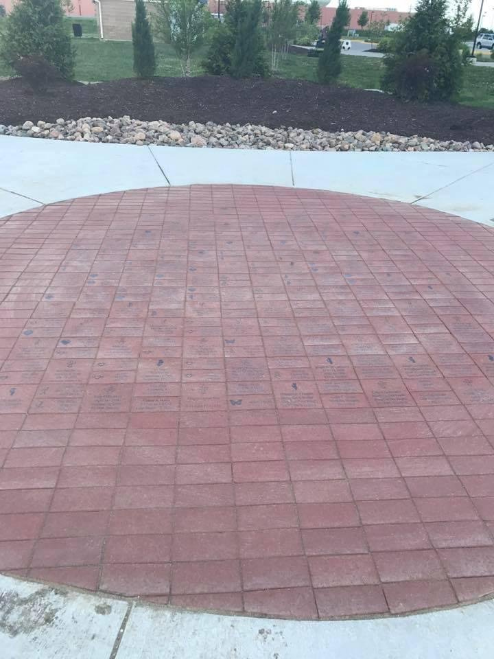 some of the angel bricks are in.........