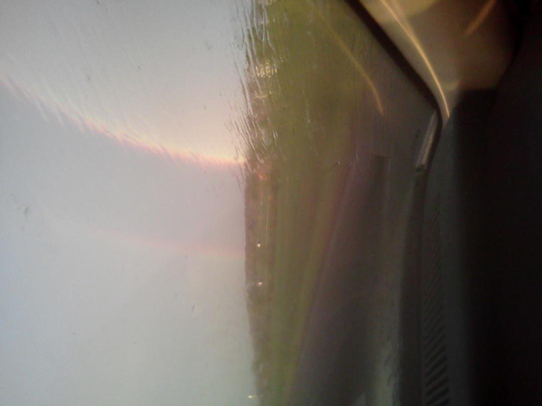Heading home to Okla. Saw this double rainbow right past the speedy on 35. Beautiful