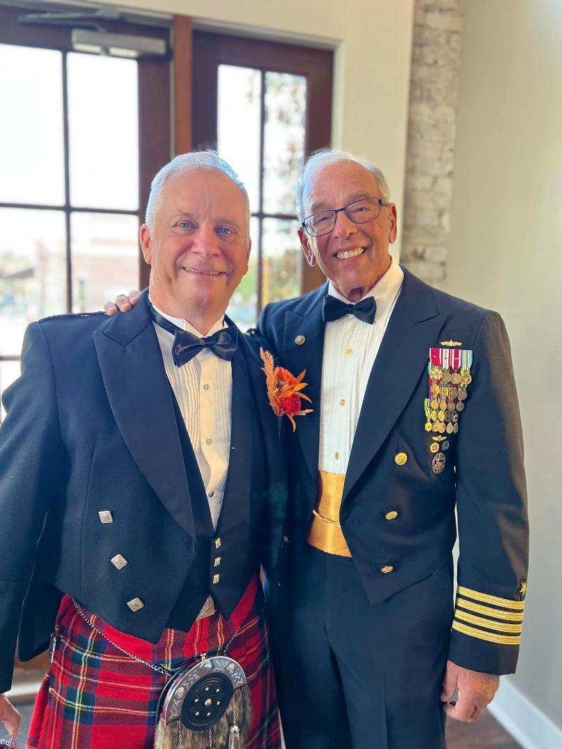Captains John Jones & best buddy, “O.W.” Wright