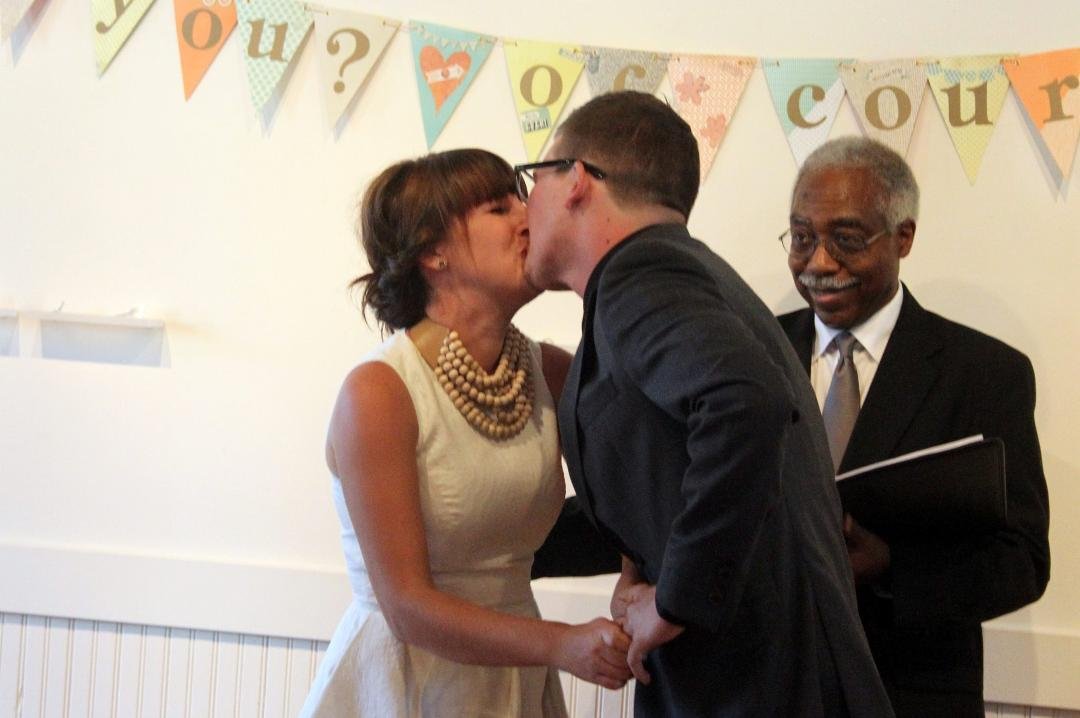 You may kiss the bride!