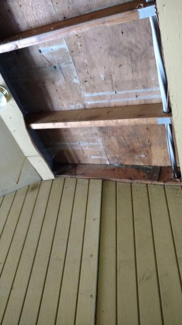 MISSING PANEL BREEZEWAY CEILING FROM ELECTRICAL WORK