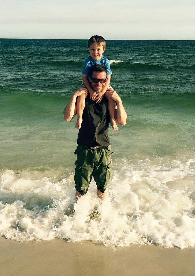 With my buddy, Ethan.
