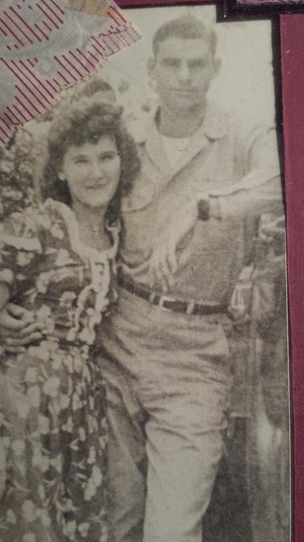 My Veteran dad.  God rest his soul.  He was in WWII.  Shot in his ankle parachuting down on Normandy Beach.  I consider my mom a hero also.  She took care of the home fires burning and stressed over him coming home safely.