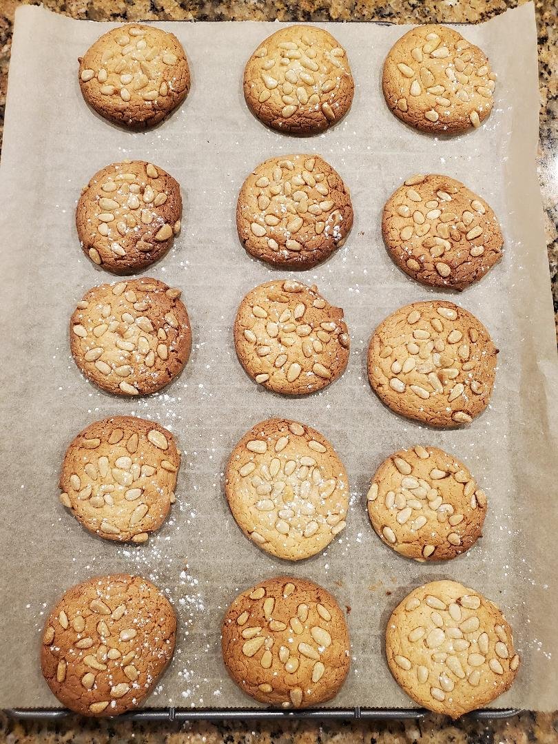 Day 5 - Pignoli Cookies
Omg I must stop eating these as I go along...