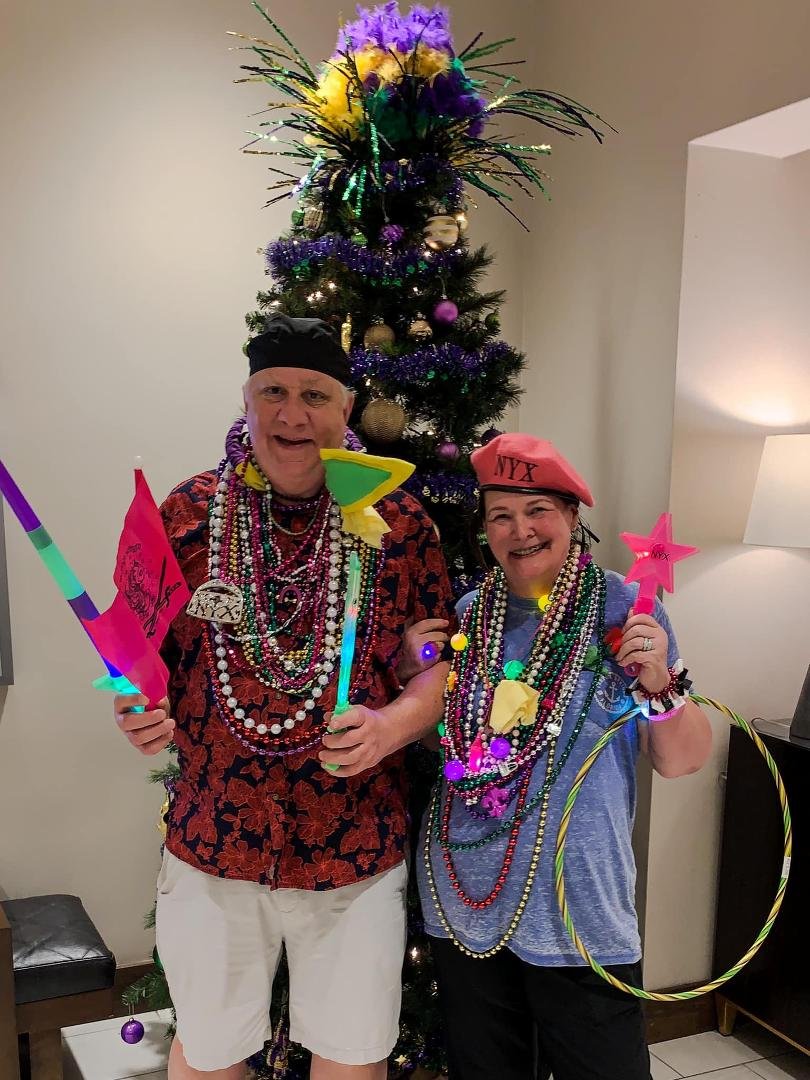 When we booked this trip we didn’t realize Carnival is in full swing. But we’ve had a blast! Disclaimer: No boobies were bared procuring these baubles! 😄