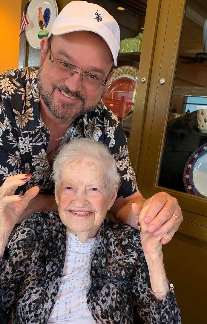 Glynn and I got this lady out this morning for the first time since hospital stays!! God is good!!