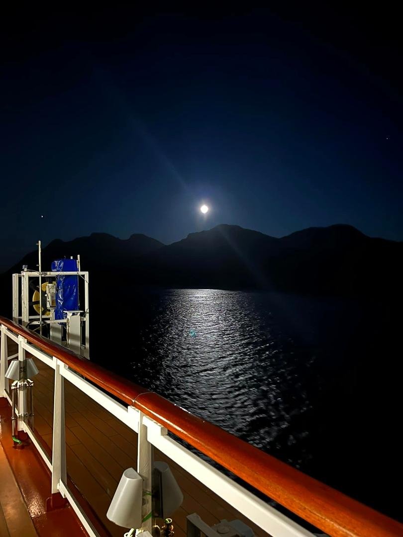 Last night at sea. Tomorrow back to normalacy. Scratch this one off our bucket list!