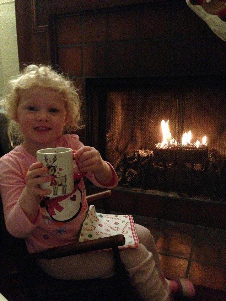 Cheers from my little Christmas girl, Alex!