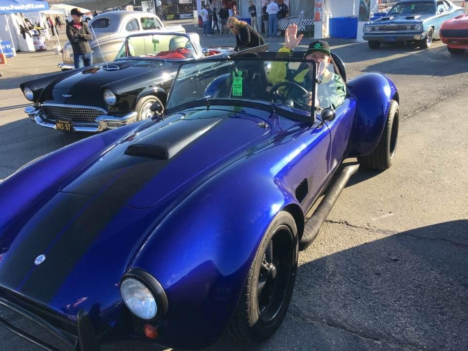 Enjoying the races at Laguna Seca.