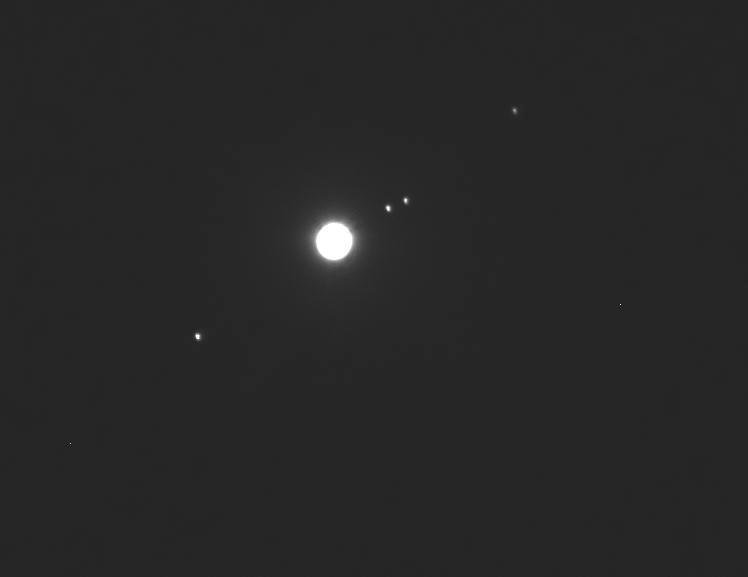 JUPITER with its 4 largest moons.