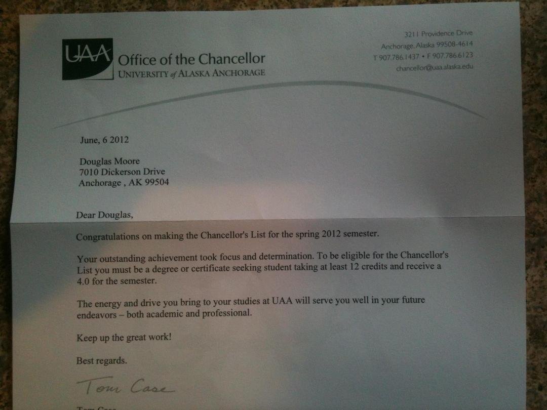 Full time employment and a 4.0! BAM!
