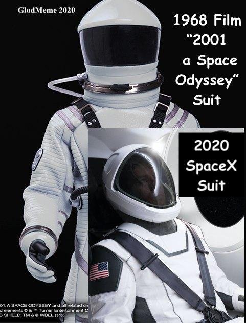 Apparently in 1968 we designed the SpaceX 2020 Spacesuit