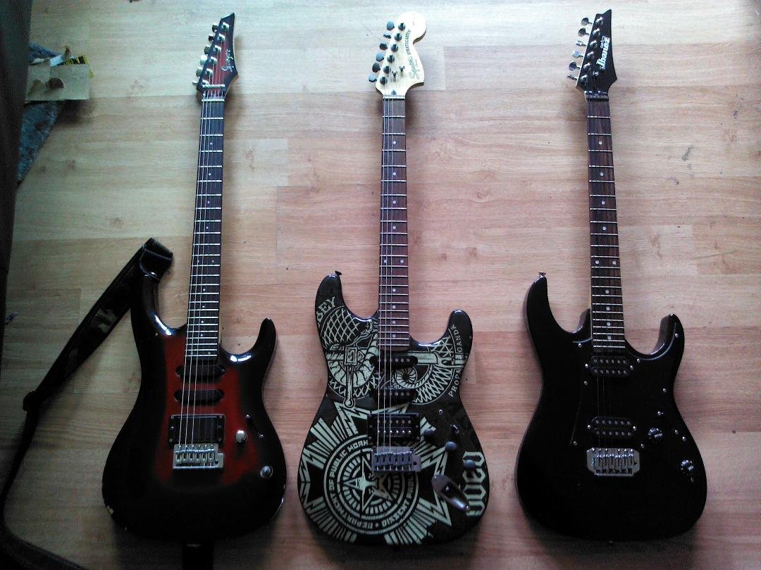 Mine and Jay's guitars