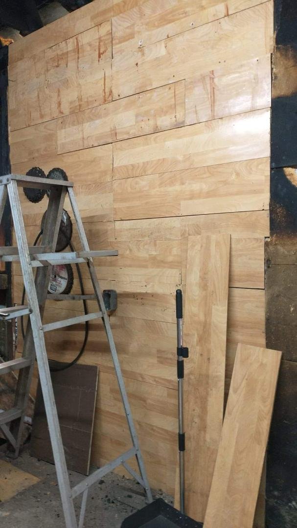 Wall in shed