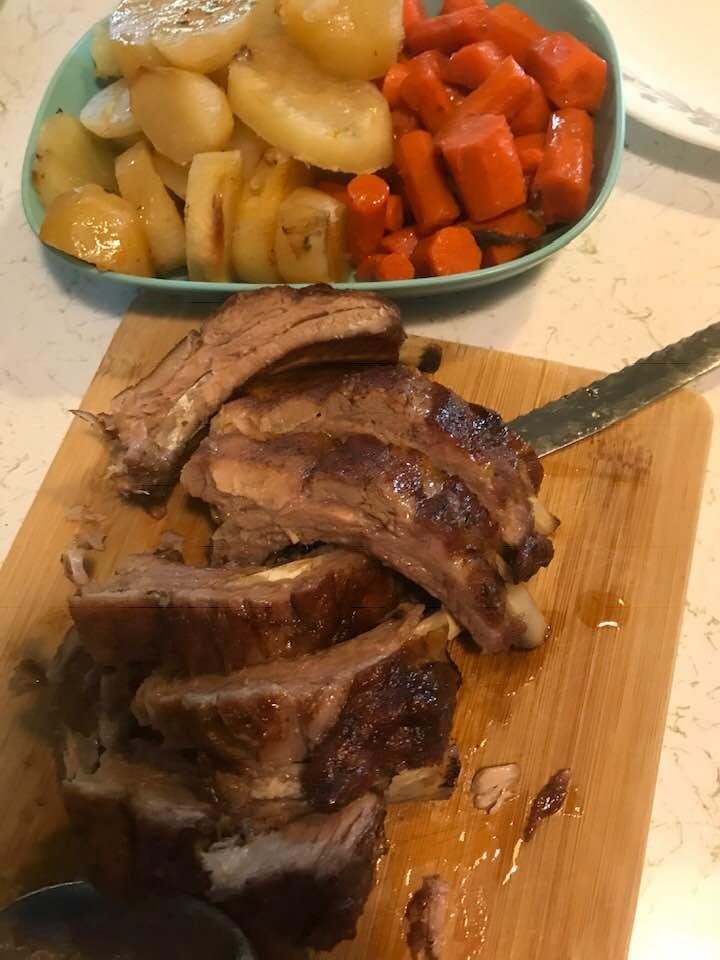 This should be the final-final, ending with a home cooked meal...pork ribs.