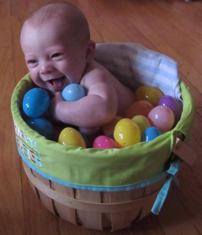 Hope everyone enjoyed their Easter. My time was spent with this little guy, so cute!