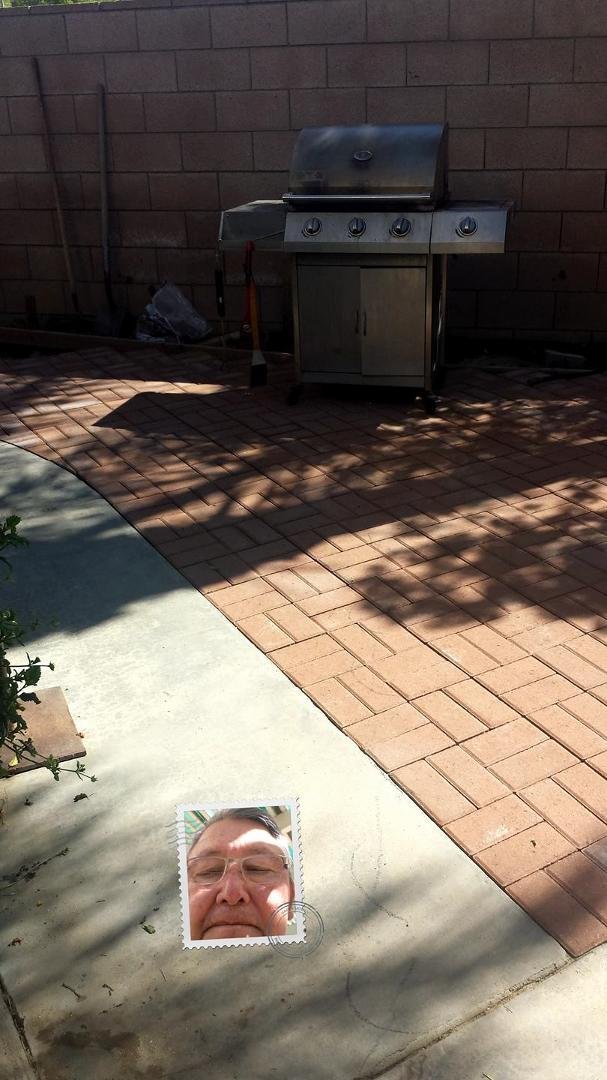 Extended patio for my bar-b-q finally finished!