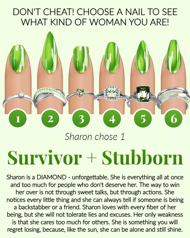 Don't Cheat! Choose A Nail To See What Kind Of Woman You Are!