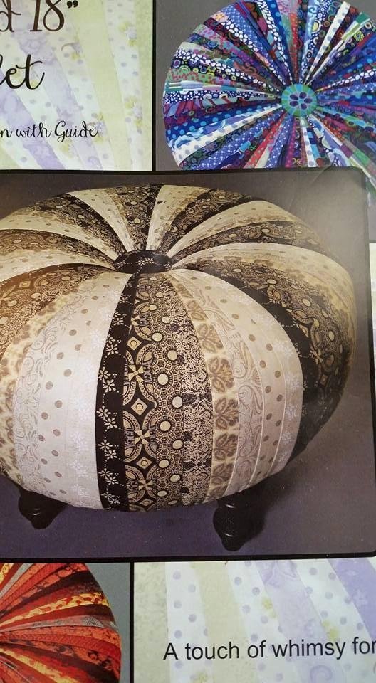 Picture of the Tuffett Cindy and I are making. Ours is in the blues. Fun and challenging