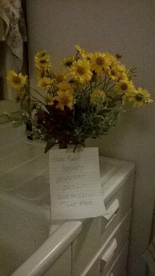 My mothers day flowers from Sam.