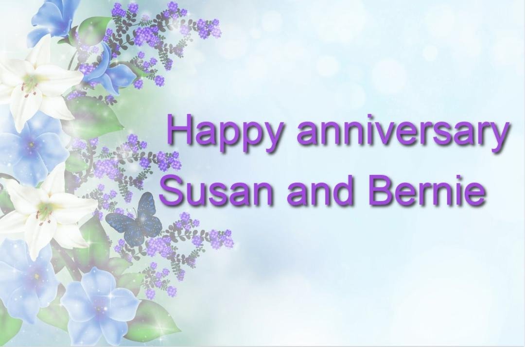 Wishing you the best on your anniversary.  May God continue to bless your union as you continue your journey together.